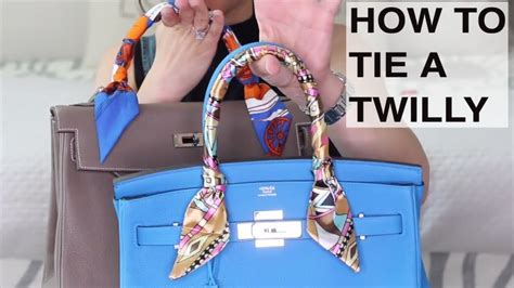 how to tie a hermes scarf on a birkin bag|hermes bag twilly.